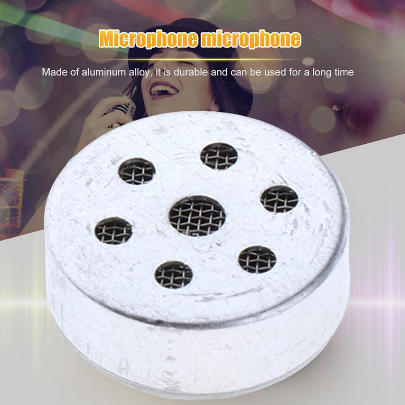 16 mm „pasidaryk pats“ mikrofonas didelės diafragmos kasetės šerdies kapsulė, vienakryptė kvietinė šerdis 70HZ-15KHZ, skirta studijiniam įrašymui, kondensatoriaus mikrofonas