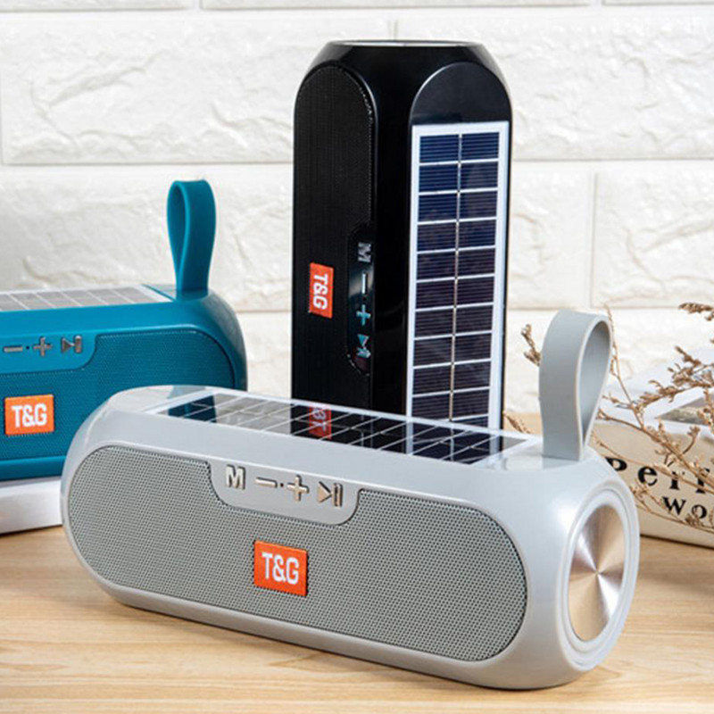 TG182 Bluetooth zvučnici za solarno punjenje 10 W Prijenosni HiFi stereo stup Wireles zvučnik Vanjski vodootporni Boombox FM radio