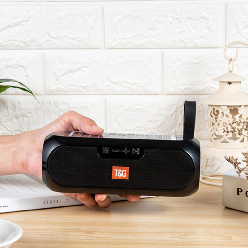 TG182 Bluetooth zvučnici za solarno punjenje 10 W Prijenosni HiFi stereo stup Wireles zvučnik Vanjski vodootporni Boombox FM radio