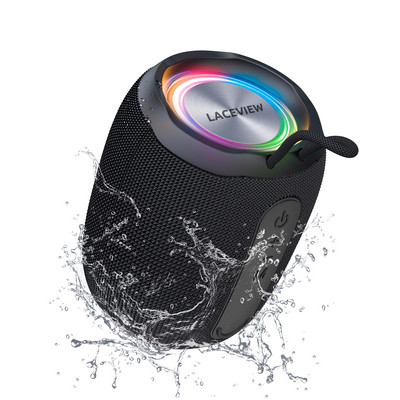 Преносим Bluetooth високоговорител, LED, BT5.3, MIC, TWS сдвояване IP68 Водоустойчиви, парти, външни, безжични Bluetooth високоговорители