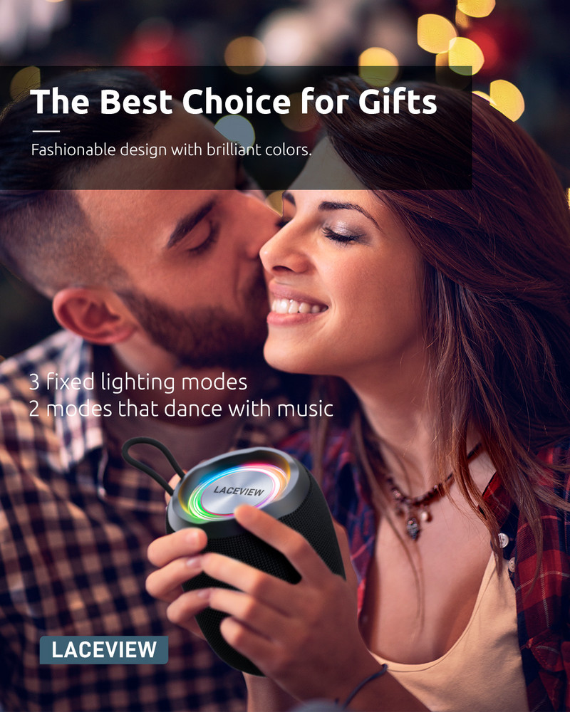 Prijenosni Bluetooth zvučnik, LED, BT5.3, MIC, TWS uparivanje IP68 Vodootporni, party, vanjski, bežični Bluetooth zvučnici