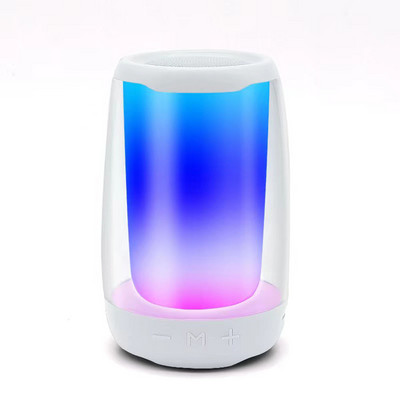 RGB nakts gaisma bezvadu Bluetooth skaļrunis atmosfēras lampas divkārši skaļruņi pārmērīgi zemi Dolby skaņas atbalsts TF karte TWS