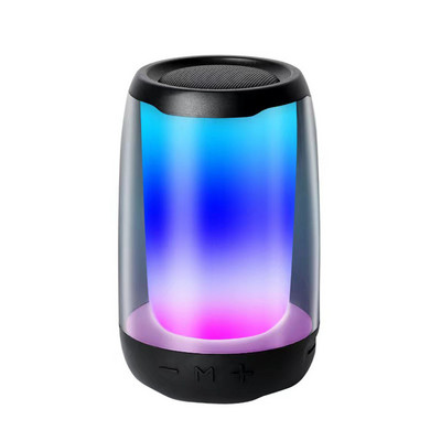 RGB nakts gaisma bezvadu Bluetooth skaļrunis atmosfēras lampas divkārši skaļruņi pārmērīgi zemi Dolby skaņas atbalsts TF karte TWS