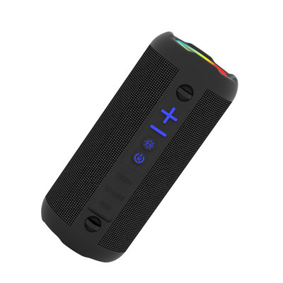 „Cyboris S9“ nešiojamasis „Bluetooth“ garsiakalbis, 20 W IPX6, atsparus vandeniui, galingas garso dėžutės žemųjų dažnių stiprinimas, dvigubai sujungiami tikri belaidžiai RGB garsiakalbiai