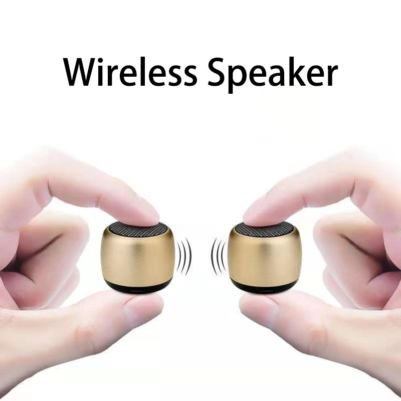 Difuzoare TWS Telefon mobil portabil cu mâinile libere Difuzor wireless Bluetooth Subwoofer mic Cutie de sunet bas Mini casetă de sunet metal