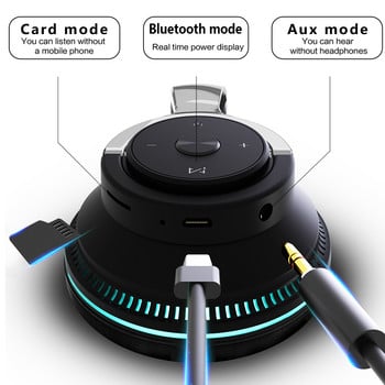 Телевизионни Bluetooth слушалки Безжични слушалки с микрофон USB адаптер Слушалки Шумопотискащи стерео сгъваеми бас за слушалки за телевизор