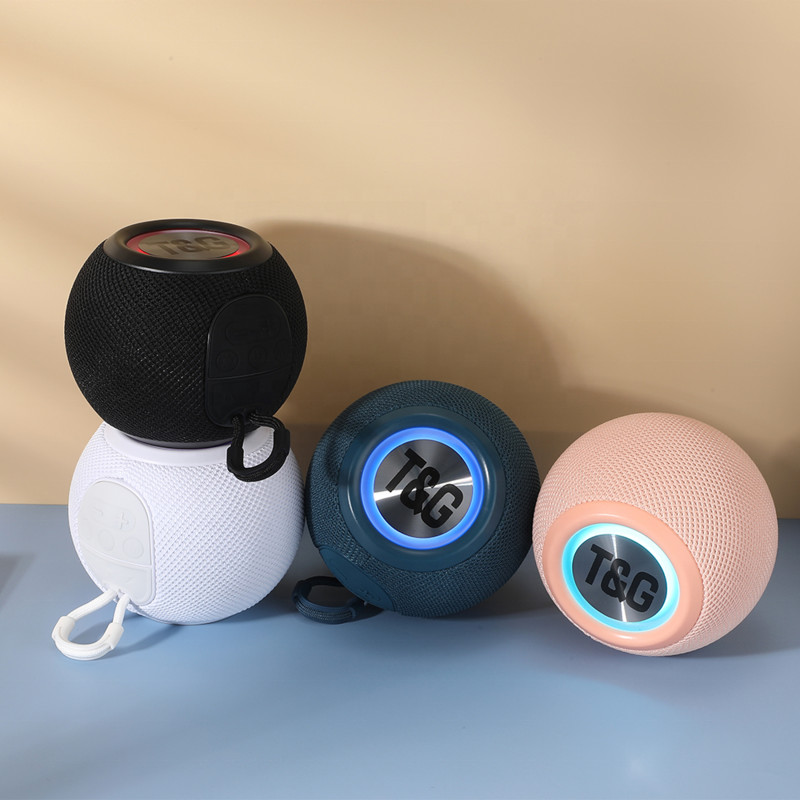 T&G TG337 Novi prijenosni zvučnik Bežični Bluetooth 3D Stereo Surround Subwoofer Vodootporni vanjski zvučnik Traka šarena