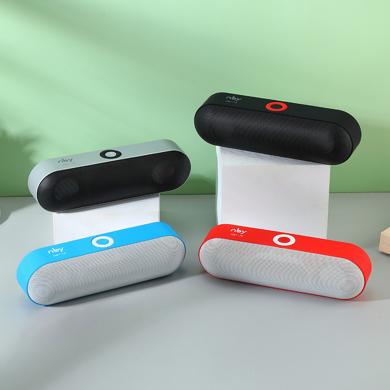 NBY18 portatīvie Bluetooth bezvadu mini skaļruņi Mūzika 3D stereo telpiskās skaņas atbalsts TF karte FM radio zemfrekvences skaļrunis skaļrunis karstā izpārdošana