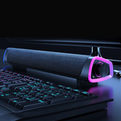 Noi difuzoare stereo TV cu fir pentru computer, bară de sunet surround 4D, subwoofer, bară de sunet, radio FM LED, pentru laptop, computer, teatru Aux