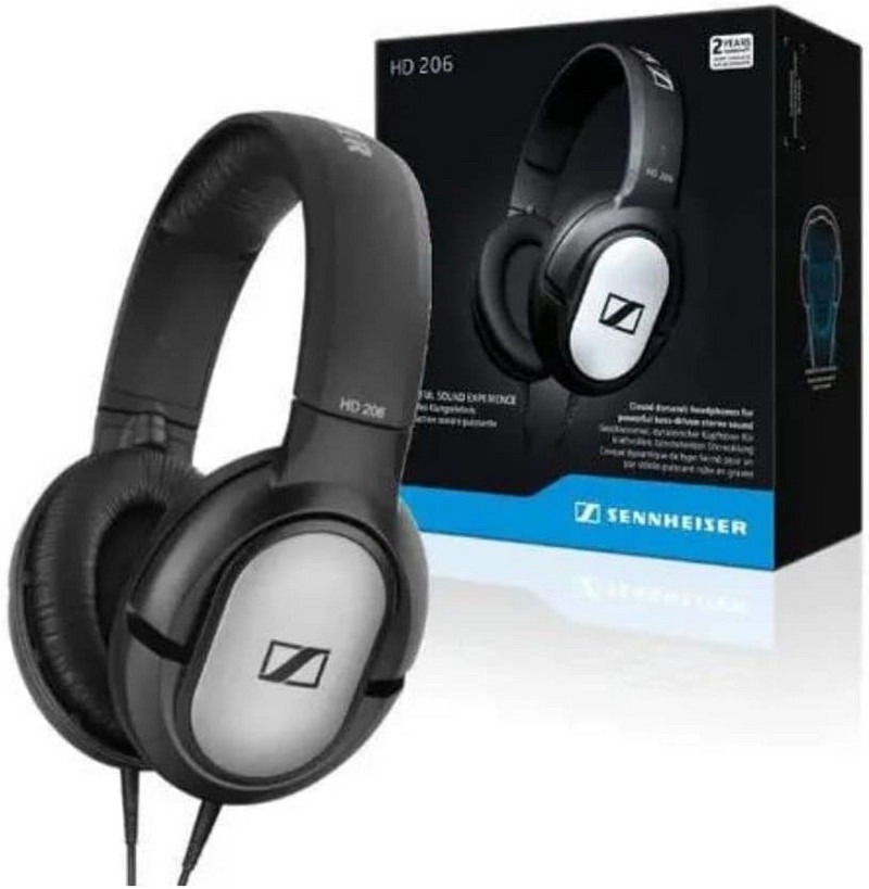 Στερεοφωνικά ακουστικά Sennheiser HD 206 Ασύρματα ακουστικά Bluetooth Comfort Ενεργός μείωση θορύβου Hi Fi Ακουστικά μπάσων