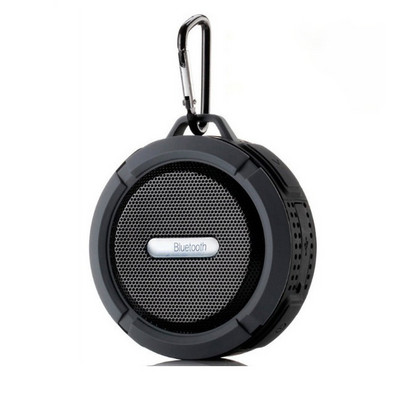 C6 pārnēsājamais Bluetooth skaļrunis bezvadu ūdensnecaurlaidīgs piesūceknis āra sporta skaņas kārba mini audio zemfrekvences skaļrunis TF mobilais skaļrunis