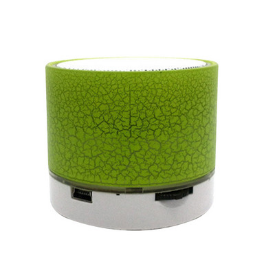 A9 Mini hordozható hangszóró Bluetooth vezeték nélküli autós audió vakító repedés LED lámpák mélynyomó támogatás TF kártya USB töltés számítógéphez