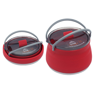 Saliekams mini ūdens katls, silikona ūdens tējkanna ar rokturi, ūdens pārnēsājams āra kempinga ceļojumu pašbraucošs trauks