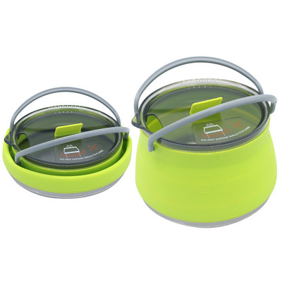 Saliekams mini ūdens katls, silikona ūdens tējkanna ar rokturi, ūdens pārnēsājams āra kempinga ceļojumu pašbraucošs trauks