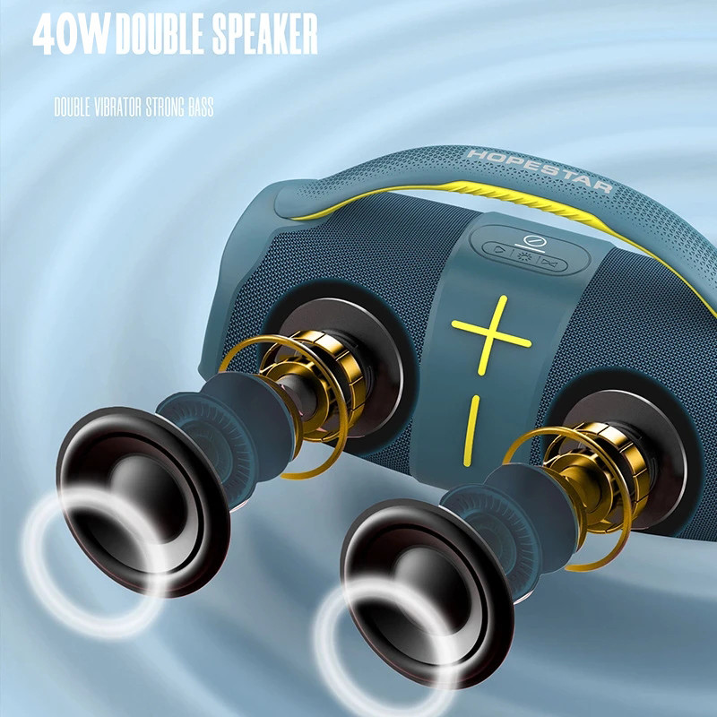 HOPESTAR H60 Boombox zvučnici Prijenosni Bluetooth Super subwoofer Mp3 player velike snage 40 W Snažni kolonski Soundbox Audio centar