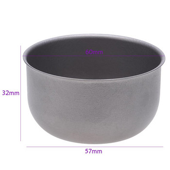 1 τμχ 62ML Mini Titanium Tea Cup Camping Picnic Cup Titanium Home Office Υπαίθριο Κάμπινγκ Πεζοπορία Κούπα καφέ για φλιτζάνι τσαγιού