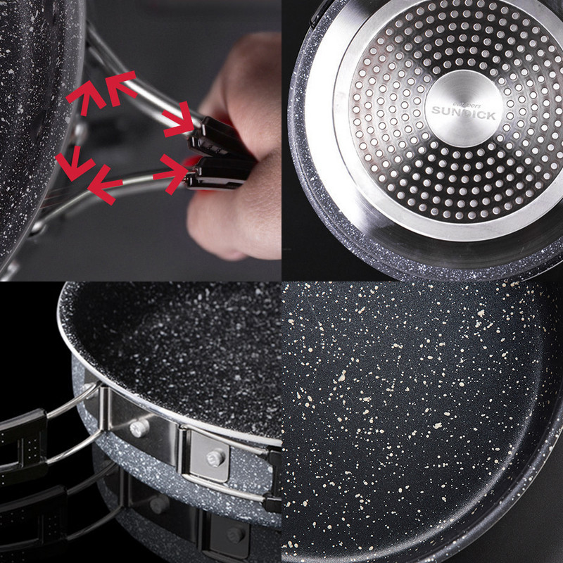 Kerge kokkupandav kleepumatu omletipann õues kokkupandav kiirsoojendus omletivalmistaja praepann matkamine matkapikniku kööginõud