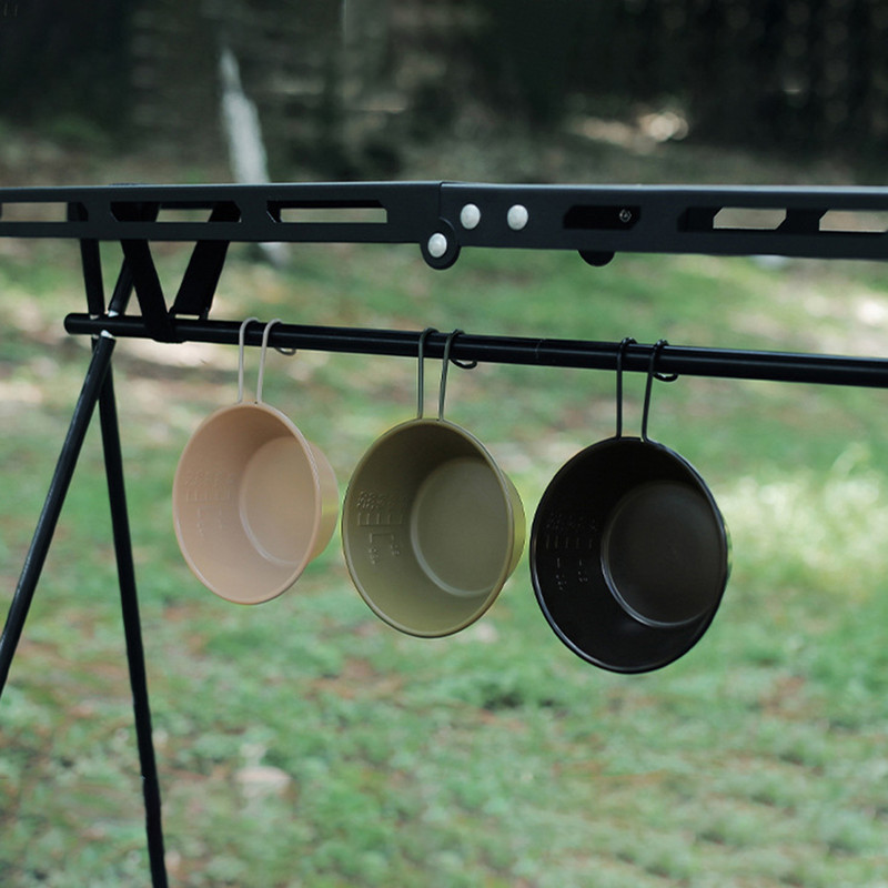 300 ml āra saliekamā bļoda 304 nerūsējošā tērauda kempinga bļoda pārnēsājams trauks Sierra Cup sakraujāms kempings piknika grilēšanas rīks