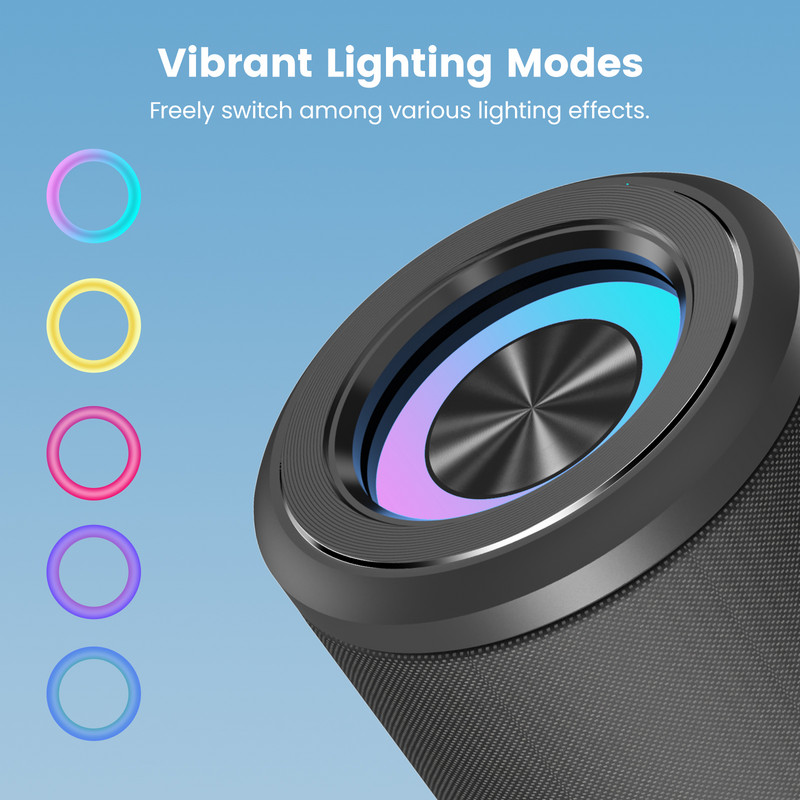 Sounarc P4 20W Bluetooth 5.3 prijenosni zvučnik s 24h reprodukcije, APP kontrola, IPX5 vodootporan za kampiranje