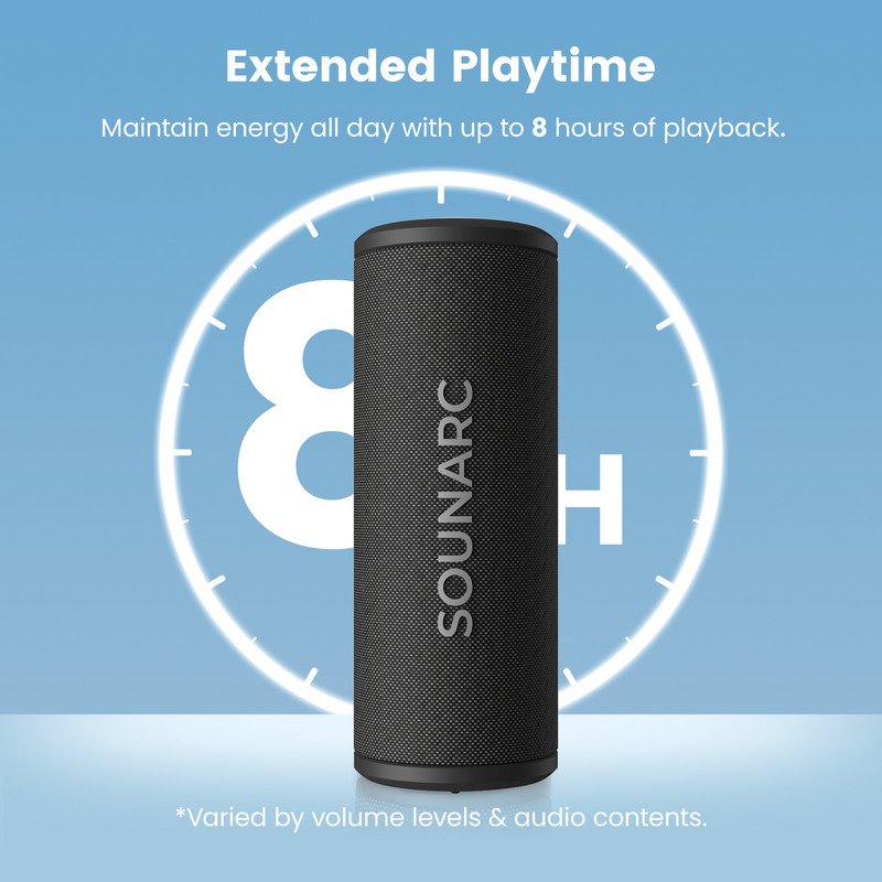 Sounarc P4 20W Bluetooth 5.3 prijenosni zvučnik s 24h reprodukcije, APP kontrola, IPX5 vodootporan za kampiranje