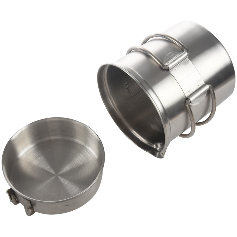 Oală de gătit portabilă Rucsac în aer liber Pescuit Drumeții Oală din oțel inoxidabil