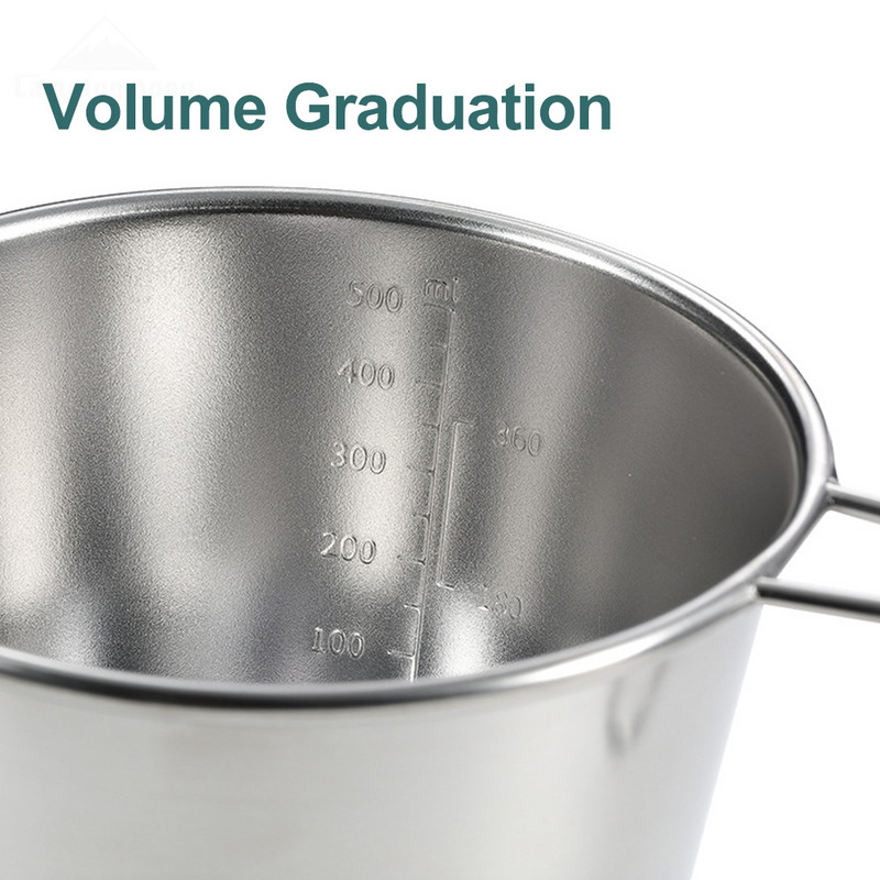 600 ml Sierra Cup zdjela za kampiranje od nehrđajućeg čelika za kampiranje na otvorenom, planinarenje, ruksak, piknik, lonac za kuhanje, lagano posuđe