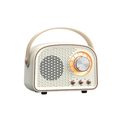 Retro Bluetooth saderīgs skaļrunis, jauks mini skaļrunis ar FM radio, bezvadu skaļrunis ar TWS mūzikas atskaņotāju Hifi Stereo TF USB