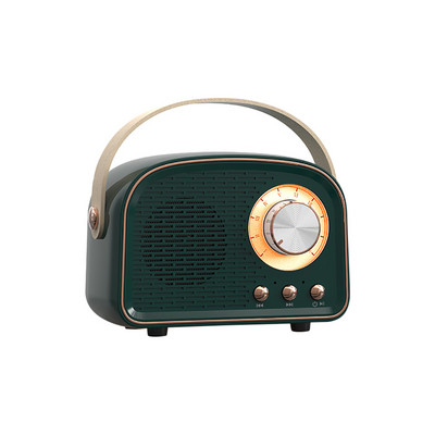 Retro Bluetooth saderīgs skaļrunis, jauks mini skaļrunis ar FM radio, bezvadu skaļrunis ar TWS mūzikas atskaņotāju Hifi Stereo TF USB