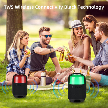 AIYIMA Φορητό ηχείο Bluetooth TWS Wireless Mini Speaker IPX4 Αδιάβροχο TF Beach For Travel Outdoors Home and Party