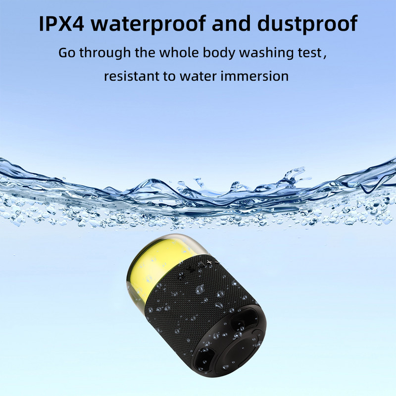 AIYIMA prijenosni Bluetooth zvučnik TWS bežični mini zvučnik IPX4 vodootporan TF plaža za putovanja na otvorenom kod kuće i zabave