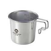 CAMPINGMOON S190 āra nerūsējošā tērauda 210 ml Sierra Cup piknika galda piederumi Pārnēsājami bārbekjū pārgājienu kempinga kauss piknika trauki