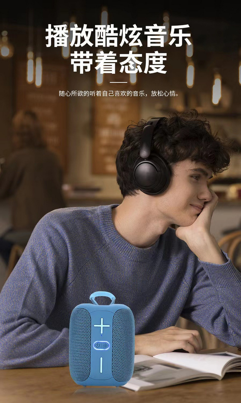 TG658 kaasaskantav traadita Bluetooth-kõlar Tws 1200mah Tws välitingimustes sport bassi veeru tugi Bt USB Tf Fm valjuhääldi heliriba