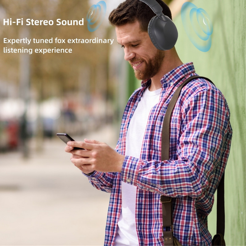 JAUNĀS SODO SD1102 bezvadu austiņas Bluetooth austiņas 5.3 salokāmas austiņas Stereo over auss austiņas spēļu Bluetooth austiņas