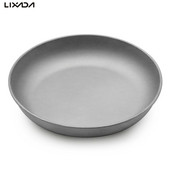 Kempinga titāna šķīvis viegls vakariņu augļu šķīvis, panna āra pārtikas konteiners pārgājieni, pikniks āra galda piederumi