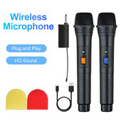 Microfon wireless Heikuding Sistem de microfon dinamic pentru Karaoke Cântând DJ Microfon Difuzor de petrecere