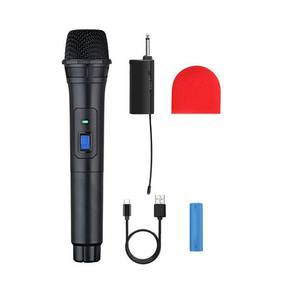 Microfon wireless Heikuding Sistem de microfon dinamic pentru Karaoke Cântând DJ Microfon Difuzor de petrecere