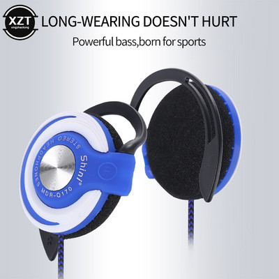 Heavy Bass Q170 fejhallgató 3,5 mm-es zenei fejhallgató fülhorgos fülhallgató telefonlejátszóhoz számítógépes mobiltelefon fülhallgató nagykereskedelme