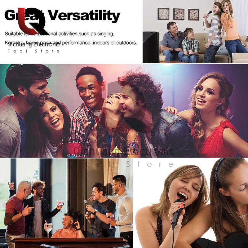 Bluetooth zvučnik Žičani mikrofon 3,5/6,5 MM Karaoke mikrofon otporan na udarce Mikrofonska glava Ugrađena zaštita od buke Pamuk