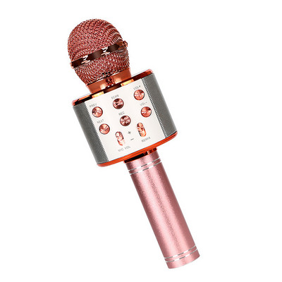 6 krāsu Bluetooth bezvadu mikrofons, uzlādējams karaoke KTV mikrofons, 3 slāņu trokšņu samazināšanas mūzikas atskaņotājs, dziedāšanas aprīkojums