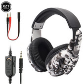 Hot Sell 3,5mm Camouflage Gaming Headset Professional Gamer Stereo Head-mounted Headphone Headphone Computer Aarphones for PS4 PS3 Xbox Sw
