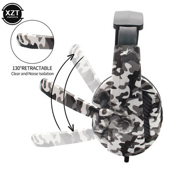 Hot Sell 3,5mm Camouflage Gaming Headset Professional Gamer Stereo Head-mounted Headphone Headphone Computer Aarphones for PS4 PS3 Xbox Sw