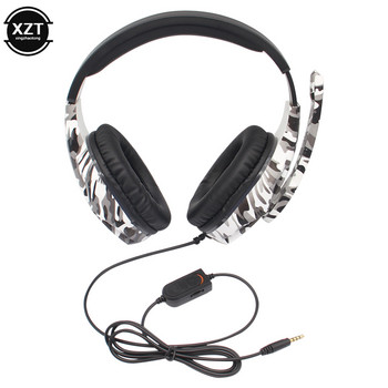 Hot Sell 3,5mm Camouflage Gaming Headset Professional Gamer Stereo Head-mounted Headphone Headphone Computer Aarphones for PS4 PS3 Xbox Sw