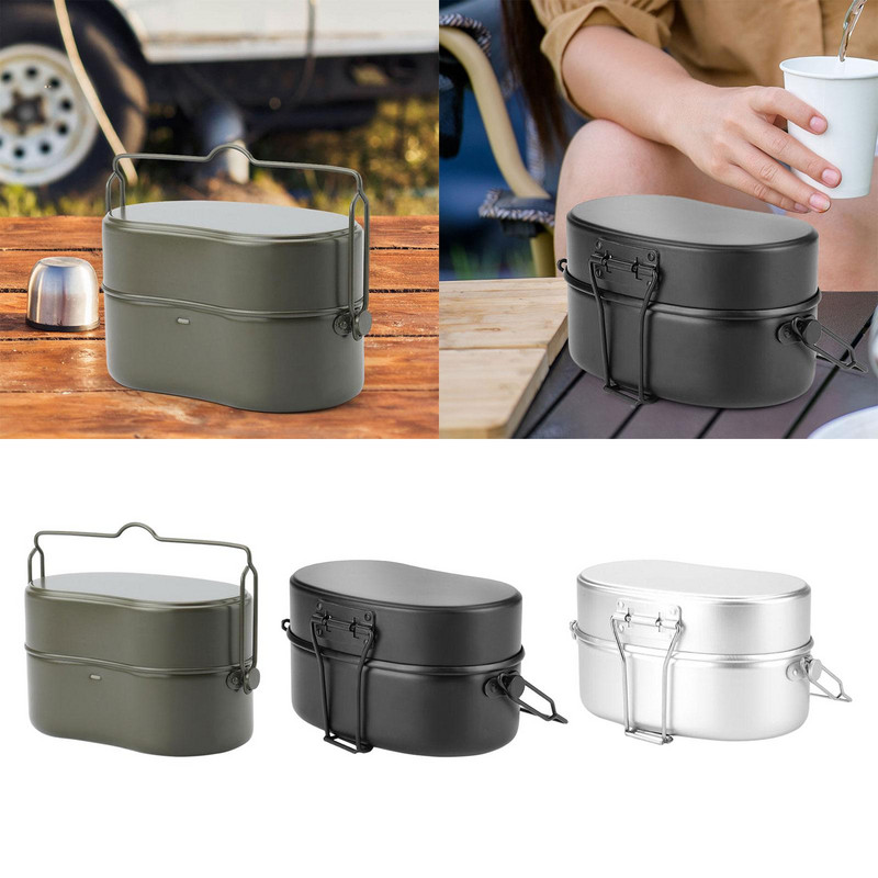 3 vienā pusdienu kaste āra virtuves piederumiem mugursoma pārnēsājama darba Bento pusdienu kaste