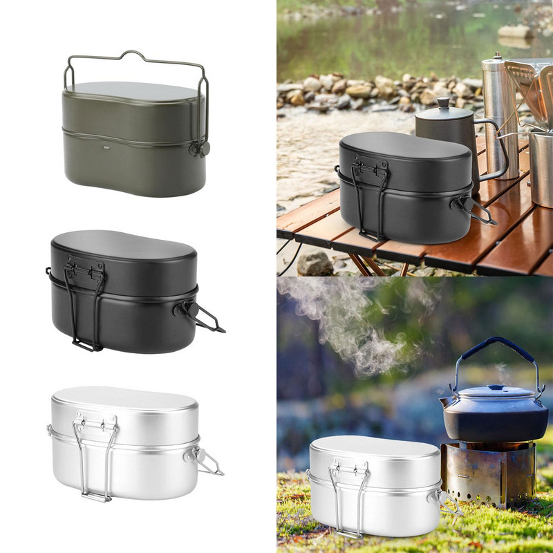 3 vienā pusdienu kaste āra virtuves piederumiem mugursoma pārnēsājama darba Bento pusdienu kaste