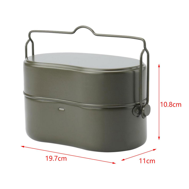 3 vienā pusdienu kaste āra virtuves piederumiem mugursoma pārnēsājama darba Bento pusdienu kaste