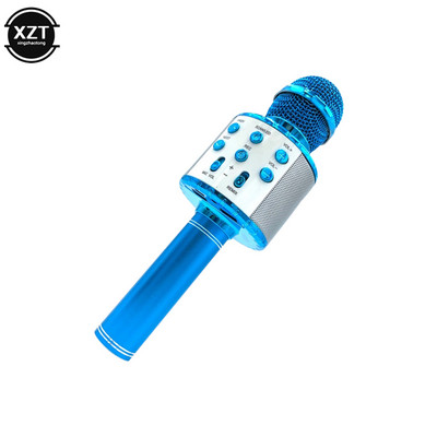 Νέο Bluetooth ασύρματο μικρόφωνο καραόκε φορητό ηχείο χειρός Home KTV Player με φως LED Λειτουργία εγγραφής για παιδιά