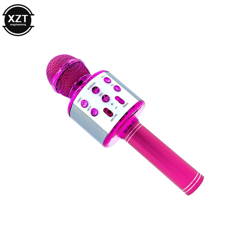 Novi Bluetooth bežični karaoke mikrofon prijenosni ručni zvučnik kućni KTV player s LED svjetlom dječja funkcija snimanja