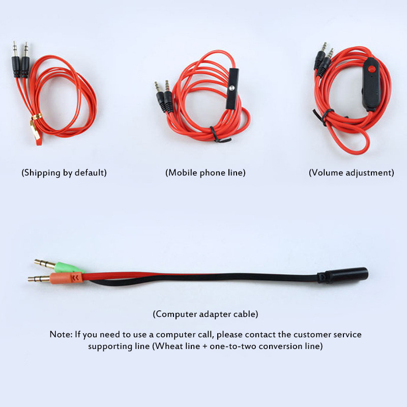 Căști Stereo Surround Reducere zgomot Rezistenta puternică Retractabilă Pentru Telefon mobil Computer Căști Sport 10 M