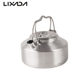 Āra nerūsējošā tērauda tējkanna tējkannas bloķēšanas rokturis kempings piekarināms katls kafijas kanna piknika plīts 1L tējkanna gatavošanas piederumi