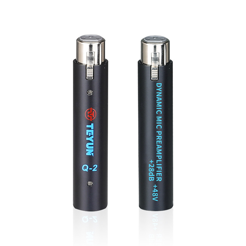 Teyun Q-2 naujas dinaminis mikrofono stiprintuvas, skirtas be nuostolių garsumo sustiprinimui įvairioms dinaminio mikrofono įrašymo programoms